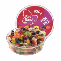 Red Band Fun Mix Fruchtgummi-Lakritz 650g Dose Red Band Fun Mix Fruchtgummi-Lakritz 650g Dose Bild 1