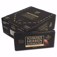 Schwarze Herren Schokolade 20 Tafeln je 100g Schwarze Herren Schokolade 20 Tafeln je 100g Bild 1