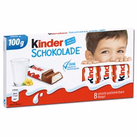 Ferrero Kinder Schokolade, Riegel, 10 Tafeln je 100g Ferrero Kinder Schokolade, Riegel, 10 Tafeln je 100g Bild 2