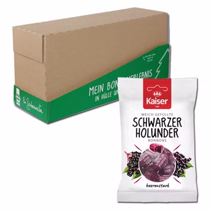 Kaiser Schwarzer Holunder, Bonbons, 18 Beutel je 90g Bild 1