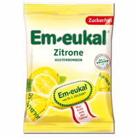 Em-eukal Zitrone zuckerfrei 75g, Hustenbonbon, 20 Beutel Em-eukal Zitrone zuckerfrei 75g, Hustenbonbon, 20 Beutel Bild 2