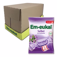 Em-eukal Salbei zuckerfrei 75g, Hustenbonbon, 20 Beutel Em-eukal Salbei zuckerfrei 75g, Hustenbonbon, 20 Beutel Bild 1