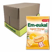 Em-eukal Ingwer-Orange zuckerfrei 75g, Hustenbonbon, 20 Btl Em-eukal Ingwer-Orange zuckerfrei 75g, Hustenbonbon, 20 Btl Bild 1