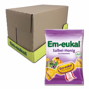 Em-eukal Salbei-Honig Bonbons 75g, Hustenbonbon, 20 Beutel Em-eukal Salbei-Honig Bonbons 75g, Hustenbonbon, 20 Beutel Bild 1