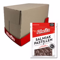 Rheila Salmiak Pastillen Lakritz ohne Zuckerzusatz 20 Beutel je 90g Rheila Salmiak Pastillen Lakritz ohne Zuckerzusatz 20 Beutel je 90g Bild 1
