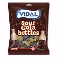 Vidal Colaflaschen sauer, Fruchtgummi, 14 Beutel je 90g Vidal Colaflaschen sauer, Fruchtgummi, 14 Beutel je 90g Bild 2