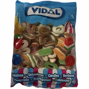 Vidal Bunte Ringe Fruchtgummi 1kg Beutel Vidal Bunte Ringe Fruchtgummi 1kg Beutel Bild 1