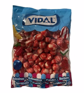 Vidal Erdbeeren Sahne Twist Fruchtgummi 1kg Beutel Vidal Erdbeeren Sahne Twist Fruchtgummi 1kg Beutel Bild 1