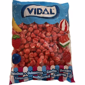 Vidal Erdbeeren Sahne Mini Twist Fruchtgummi 1kg Beutel Vidal Erdbeeren Sahne Mini Twist Fruchtgummi 1kg Beutel Bild 1
