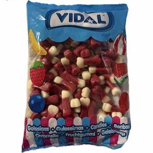 Vidal Knochen Fruchtgummi 1kg Beutel Vidal Knochen Fruchtgummi 1kg Beutel Bild 1