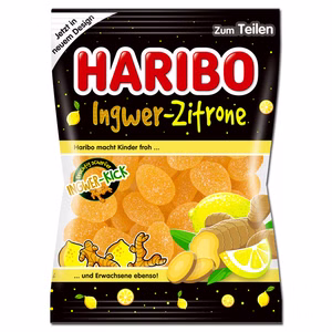 Haribo Ingwer-Zitrone, Fruchtgummi, 160g Beutel Haribo Ingwer-Zitrone, Fruchtgummi, 160g Beutel Bild 1