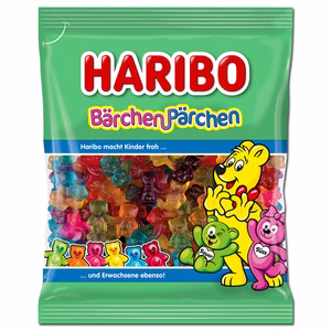 Haribo Bärchen-Pärchen, Fruchtgummi, 160g Beutel Haribo Bärchen-Pärchen, Fruchtgummi, 160g Beutel Bild 1
