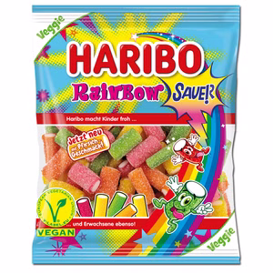 Haribo Rainbow sauer, Fruchtgummi, 160g Beutel Haribo Rainbow sauer, Fruchtgummi, 160g Beutel Bild 1