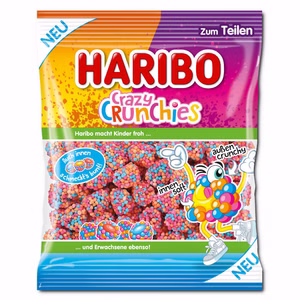 Haribo Crazy Crunchies, Fruchtgummi, 160g Beutel Haribo Crazy Crunchies, Fruchtgummi, 160g Beutel Bild 1