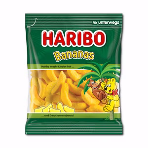 Haribo Bananas, Schaumzucker, 100g Beutel Haribo Bananas, Schaumzucker, 100g Beutel Bild 1