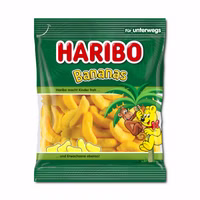 Haribo Bananas, Schaumzucker, 100g Beutel Haribo Bananas, Schaumzucker, 100g Beutel Bild 1