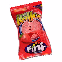 Fini Roller Fizz Erdbeere, Fruchtgummi, 20g Fini Roller Fizz Erdbeere, Fruchtgummi, 20g Bild 1