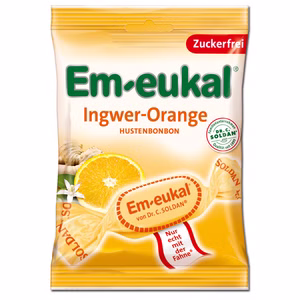 Em-eukal Ingwer-Orange zuckerfrei, Hustenbonbon, 75g Btl Em-eukal Ingwer-Orange zuckerfrei, Hustenbonbon, 75g Btl Bild 1