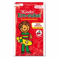 Em-eukal Kinder Wildkirsche zuckerfrei, Bonbon, 75g Beutel Em-eukal Kinder Wildkirsche zuckerfrei, Bonbon, 75g Beutel Bild 1