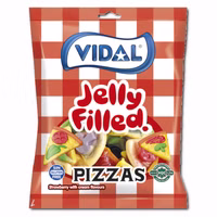 Vidal Pizzas gefüllt, Fruchtgummi, 90g Beutel Vidal Pizzas gefüllt, Fruchtgummi, 90g Beutel Bild 1
