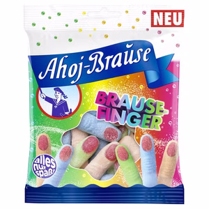 Frigeo Ahoj-Brause Brause-Finger, Kaubonbon, 150g Beutel Frigeo Ahoj-Brause Brause-Finger, Kaubonbon, 150g Beutel Bild 1