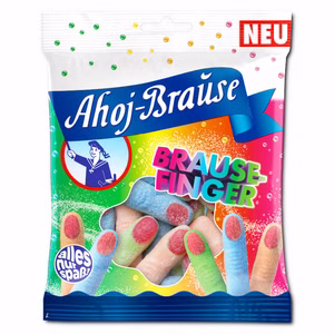 Frigeo Ahoj-Brause Brause-Finger, Kaubonbon, 150g Beutel Frigeo Ahoj-Brause Brause-Finger, Kaubonbon, 150g Beutel Bild 1