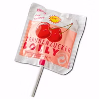 Frigeo Traubenzucker Lolly Kirsche Kettenpack mit 8 Lutschern Frigeo Traubenzucker Lolly Kirsche Kettenpack mit 8 Lutschern Bild 3