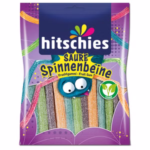 Hitschies Saure Spinnenbeine, Fruchtgummi, 125g Beutel Bild 1