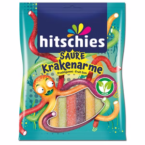 Hitschies Saure Krakenarme, Fruchtgummi, 125g Beutel Bild 1