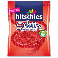 Hitschies Erdbeere Schnüre, Fruchtgummi, 125g Beutel Hitschies Erdbeere Schnüre, Fruchtgummi, 125g Beutel Bild 1