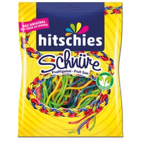 Hitschies Bunte Schnüre, Fruchtgummi, 125g Beutel Hitschies Bunte Schnüre, Fruchtgummi, 125g Beutel Bild 1