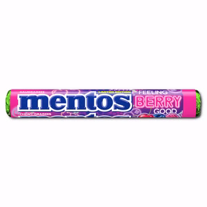 Mentos Feeling Berry Good Rolle, Kaubonbon, Dragee, 37,5g Rolle Bild 1