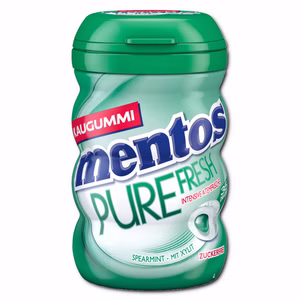 Mentos Gum Pure Fresh Spearmint, Kaugummi, 70g Dose Mentos Gum Pure Fresh Spearmint, Kaugummi, 70g Dose Bild 1