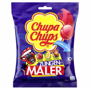 Chupa Chups Zungenmaler Lutscher 10er Pack 1 Beutel Chupa Chups Zungenmaler Lutscher 10er Pack 1 Beutel Bild 1