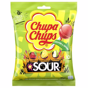 Chupa Chups Sour Lutscher 10er Pack 1 Beutel Chupa Chups Sour Lutscher 10er Pack 1 Beutel Bild 1