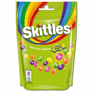 Skittles Crazy Sours, Bonbons, Dragees, 136g Beutel Skittles Crazy Sours, Bonbons, Dragees, 136g Beutel Bild 1