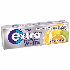 Wrigleys Extra Professional White Sweet Fruit Dragee 1 Packung mit 10 Dragees Wrigleys Extra Professional White Sweet Fruit Dragee 1 Packung mit 10 Dragees Bild 1