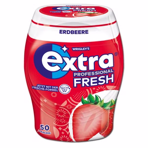 Wrigleys Extra Professional Fresh Erdbeere, Kaugummi, 70g Dose Bild 1