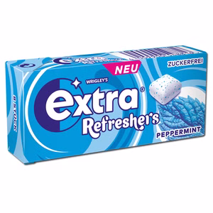 Wrigleys Extra Refreshers Peppermint Cubes, Kaugummi, 1 Packung mit 8 Stück Bild 1
