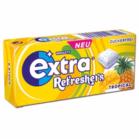 Wrigleys Extra Refreshers Tropical Cubes, Kaugummi, 1 Packung mit 8 Stück Wrigleys Extra Refreshers Tropical Cubes, Kaugummi, 1 Packung mit 8 Stück Bild 1