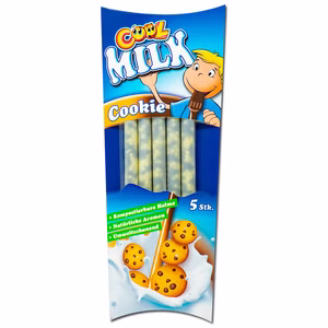 Cool Milk, Milch-Trinkhalme Cookie-Geschmack, 30g Packung Bild 1