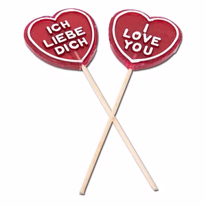 Ich liebe Dich Lolli, Herz-Lutscher, 75g Bild 1