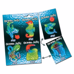 Vidal Ocean Jelly, Fruchtgummi-Meerestiere, 66g Packung Vidal Ocean Jelly, Fruchtgummi-Meerestiere, 66g Packung Bild 1