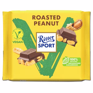 Ritter Sport Vegan Roasted Peanut, Schokolade, 100g Tafel Ritter Sport Vegan Roasted Peanut, Schokolade, 100g Tafel Bild 1