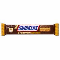Snickers Creamy Peanut Butter Trio, Schokolade, 54,75g Riegel Snickers Creamy Peanut Butter Trio, Schokolade, 54,75g Riegel Bild 1