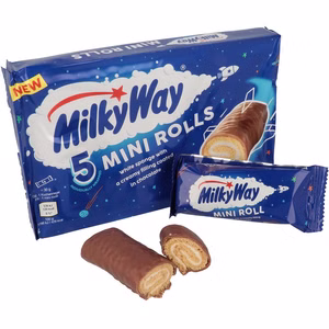 Milky Way Mini Rolls 5er Pack, Biskuit, Schokolade Bild 1