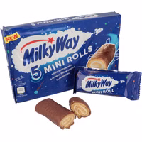 Milky Way Mini Rolls 5er Pack, Biskuit, Schokolade Milky Way Mini Rolls 5er Pack, Biskuit, Schokolade Bild 1