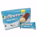 Bounty Mini Rolls 5er Pack, Biskuit, Schokolade Bounty Mini Rolls 5er Pack, Biskuit, Schokolade Bild 3
