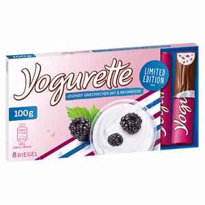 Ferrero Yogurette Joghurt Griechischer Art & Brombeere 100g Tafel Ferrero Yogurette Joghurt Griechischer Art & Brombeere 100g Tafel Bild 1