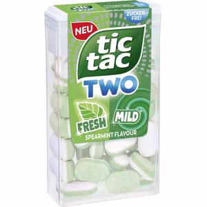 Ferrero Tic Tac Two Spearmint Fresh & Mild 38,5g Packung Bild 1